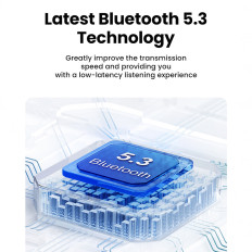 Hitune T6 brezžične slušalke z ANC Function + USB-A - USB-C beli kabel