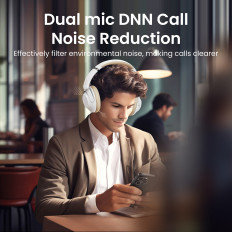 HITUNE MAX5 trådløse hovedtelefoner med en hybrid støjreduktion ANC White