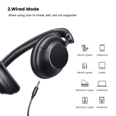 Hitune Max5 austiņas ar hibrīdu Nē Trokšņa samazināšana Black Black