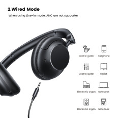 Hitune Max5 austiņas ar hibrīdu Nē Trokšņa samazināšana Black Black