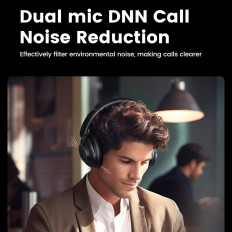 Hitune Max5 Headphones with Hybrid No Noise Reduction Black Black