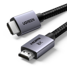 HDMI-kabel 2.1 8k Sertifisert Ultra High Speed 1M Grey
