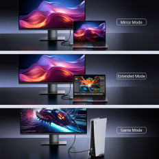 HDMI-kabel 2.1 8k Sertifisert Ultra High Speed 1M Grey