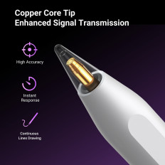 Nyaklánc iPad tablettákhoz vezeték nélküli töltésű fehér