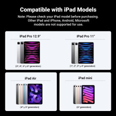 Ogrlica za iPad tablete z brezžičnim polnjenjem bele barve