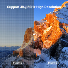 2in1 HDMI-kytkin / USB-A / USB-B / USB-C / Mikrotuuli musta