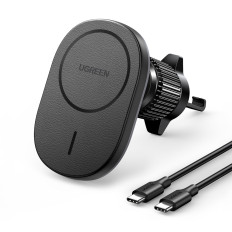 Support de voiture pour un téléphone magnétique sur un ventilateur noir