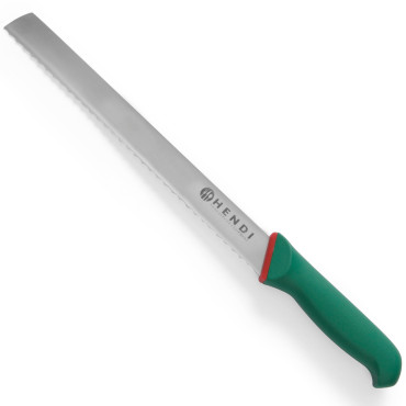 Kniv til brød og serrated Green Line Line Længde 380mm - Hendi 843888