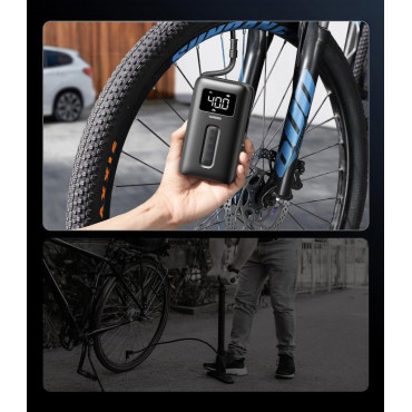 Luftkompressor 150PSI 10BAR med batteri og svart lommelykt