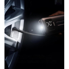 Αεροσυμπιεστής 150psi 10bar με μπαταρία και μαύρο φακό