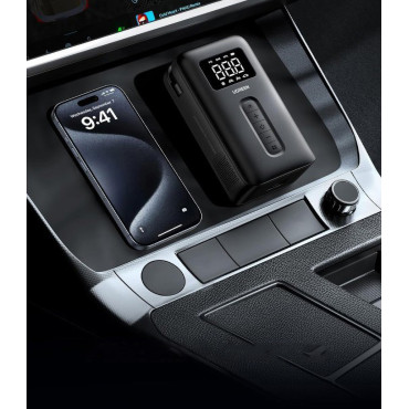 Luftkompressor 150psi 10bar mit Batterie und schwarzen Taschenlampe