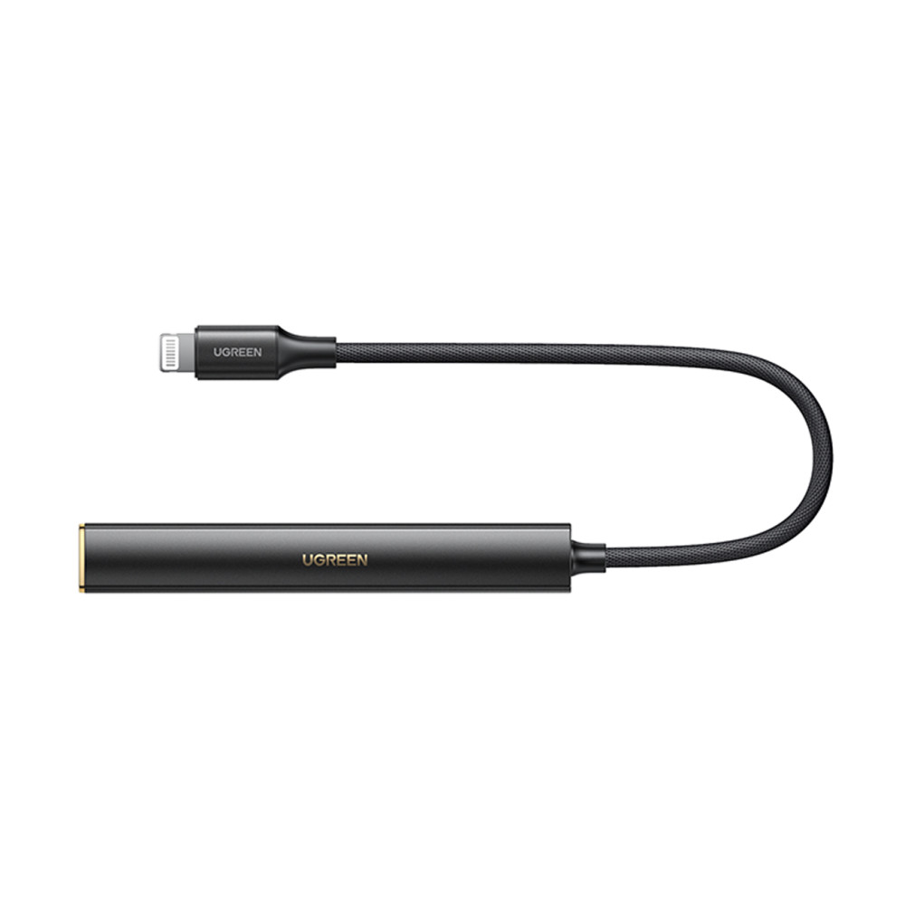 Adaptador USB-C de Audio Audio Audio Audio para Mini Jack 3.5mm negro