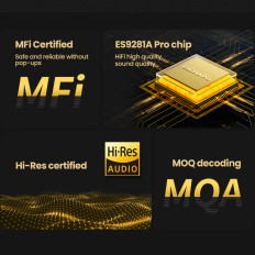 Audio audio Adprovement USB-C adapteris Mini Jack 3.5mm Black