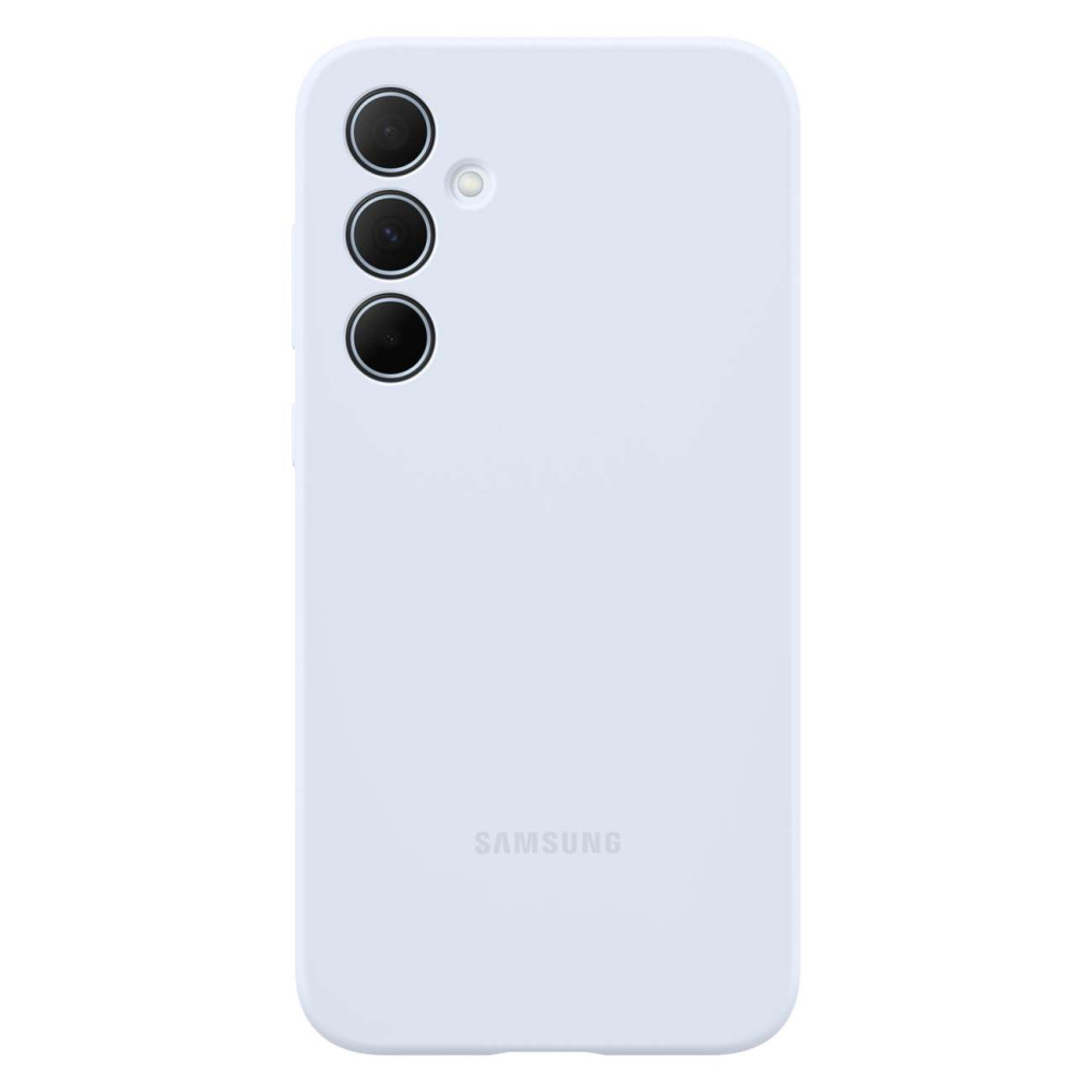Caso original caso de silicone para samsung galaxy a35 azul