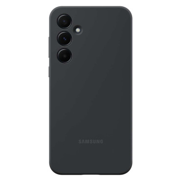 Estuche de silicona de caja original para Samsung Galaxy A55 Negro