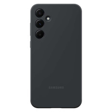 Estuche de silicona de caja original para Samsung Galaxy A55 Negro