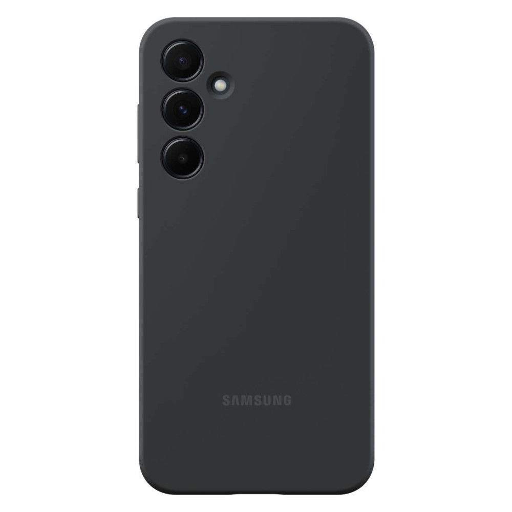 Estuche de silicona de caja original para Samsung Galaxy A55 Negro