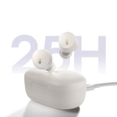 Brezžične slušalke Bowie E18 TWS ENC IPX4 USB-C bela