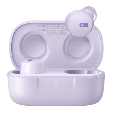 Brezžične slušalke Bowie E18 TWS ENC IPX4 USB-C Purple