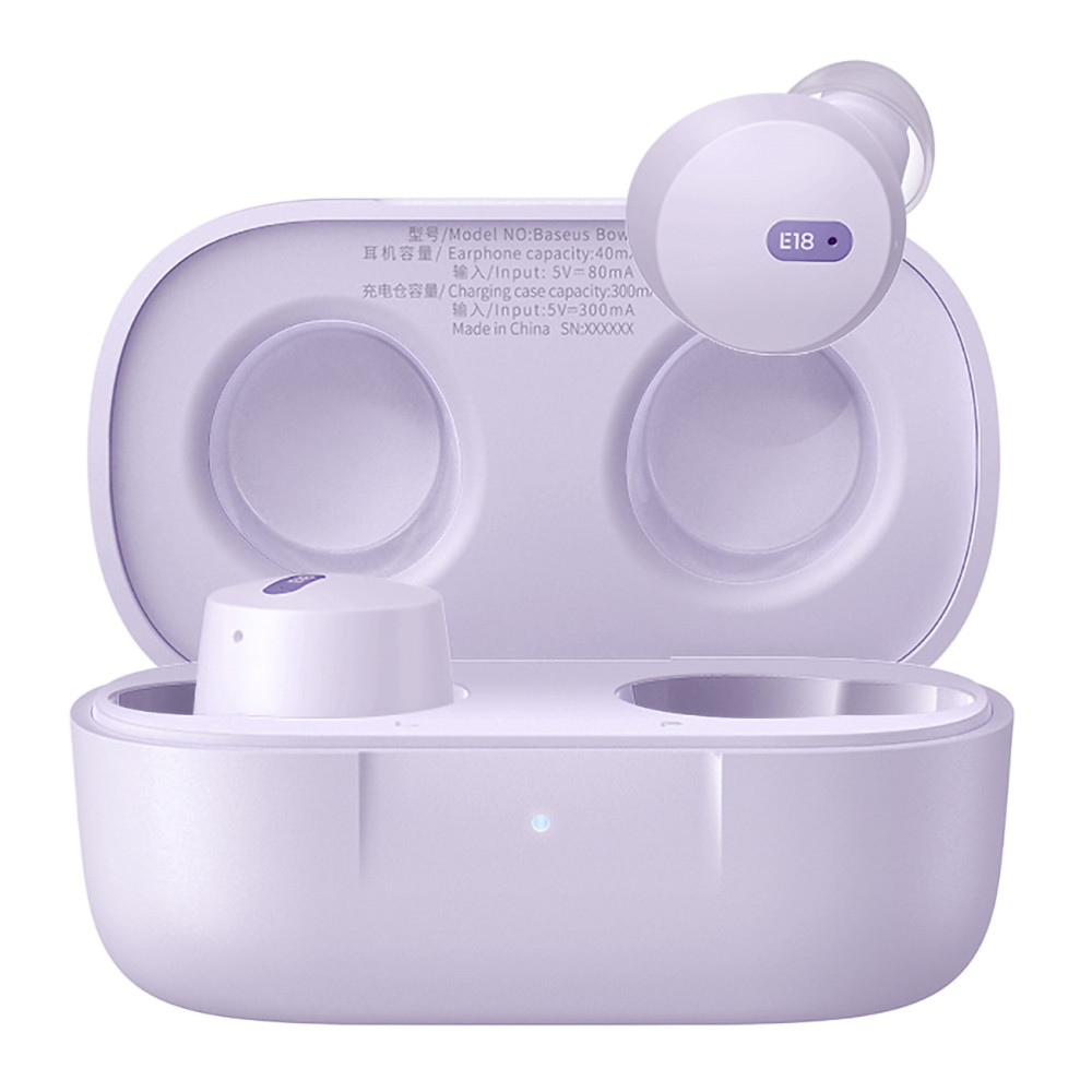 Brezžične slušalke Bowie E18 TWS ENC IPX4 USB-C Purple