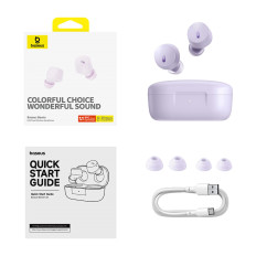 Brezžične slušalke Bowie E18 TWS ENC IPX4 USB-C Purple