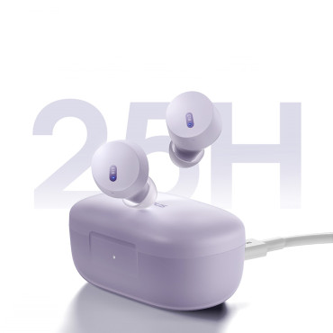 Brezžične slušalke Bowie E18 TWS ENC IPX4 USB-C Purple