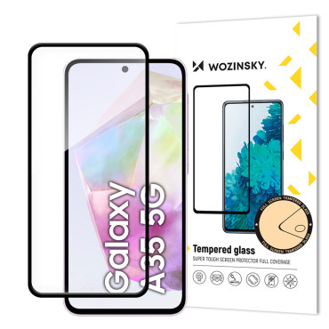 Vidrio templado 9H para Samsung Galaxy A35 con marco negro