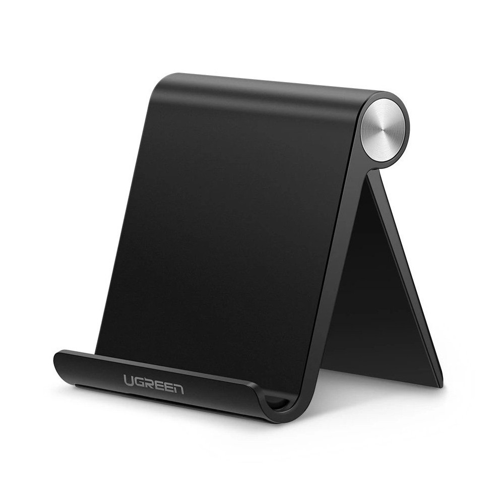 Skrivebord Stativ Stativ Telefon Holder Tablet 95x85mm Svart