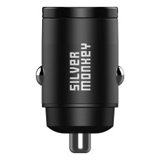 Φορτιστής αυτοκινήτου για 30W 1x USB-C PD BLACK PEND