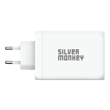 GAN 130W 3X USB-C PD 1x USB-A 3.0 QC Valkoinen