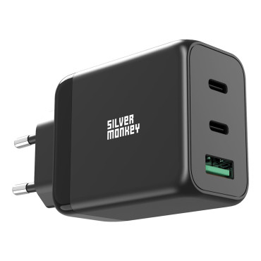 GAN 65W 2x USB-C PD 1x...