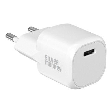 Carregador de rede Mini USB-C 20W PD Biała