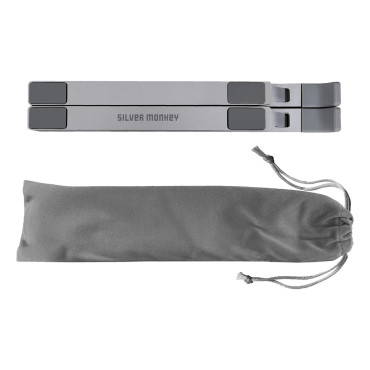 Blanc stand para laptop tablet ergonômico de prata dobrável