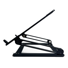 Stand de support pour une tablette d'ordinateur portable jusqu'à 17,3 '' aluminium noir