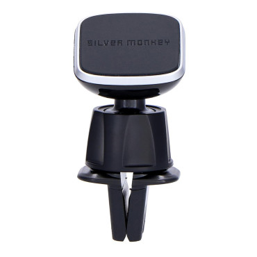 Punho de telefone magnético para um carro preto-quadriculado