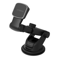 Magnetischer Teleskop-Telefongriff auf dem Glas und dem Cockpit des Autos schwarz