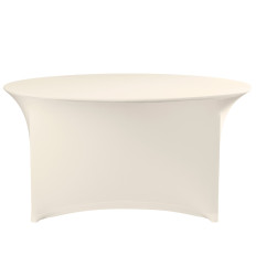 Round tablecloth without pressing Wed. 180cm Jersey Creamy Fabric - Hendi 814444