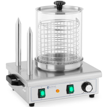 Hot Dog Heater 2 Sandtails på bulkbehållare för 30 korv 550 W