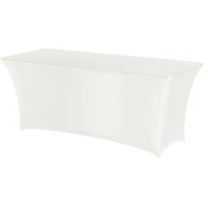 Taisnstūra galdauts bez gludināšanas 150x760cm Džērsijas audums balts - Hendi 814390