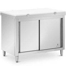 Armoire à nourriture libre avec une planche à découper en acier 120 x 70 cm