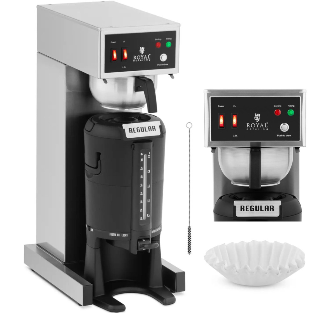 Máquina de café transparente com recipiente térmico com um 2,5 l 1900 Waper