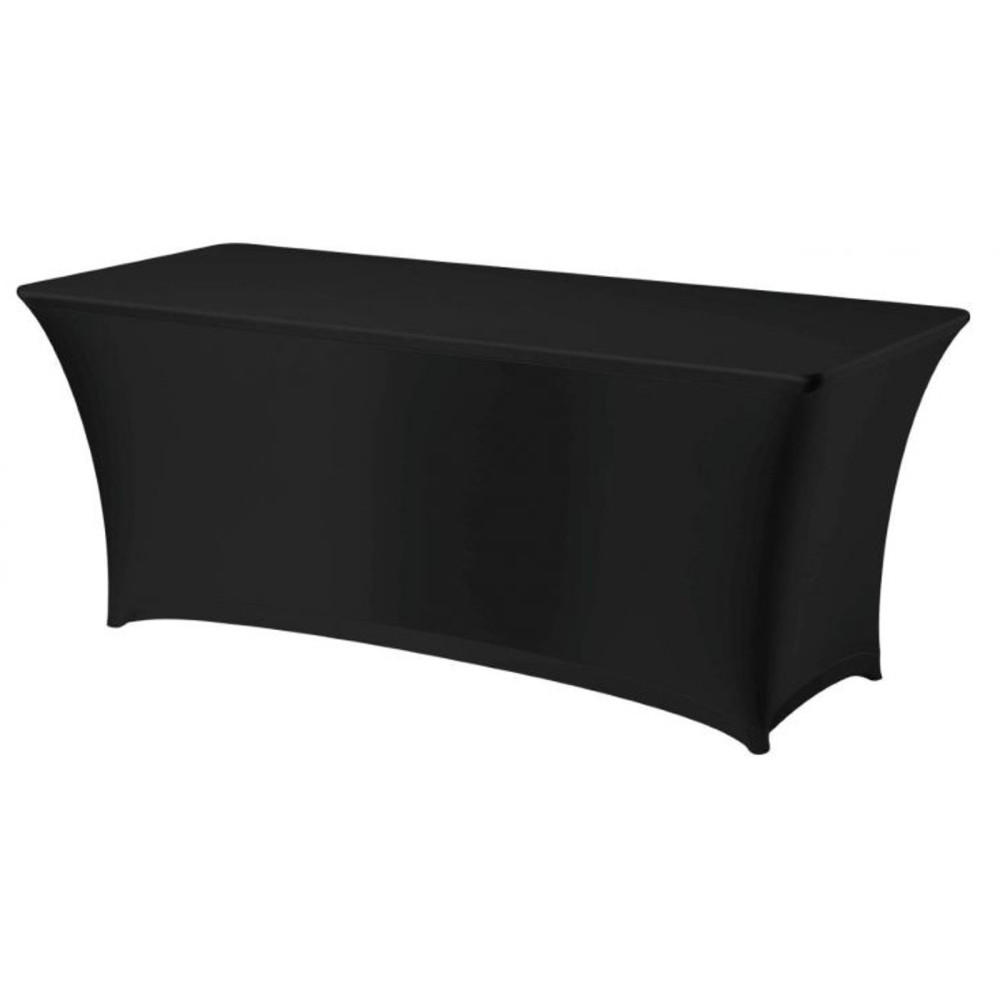 Rechthoekig tafelkleed zonder 150x760cm jersey stof zwart - Hendi 814406 Rechthoekig tafelkleed zonder 150x760cm jersey stof zwart - Hendi 814406