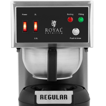 Overflower kaffemaskin med termisk behållare med en 2,5 L 1900-smärta