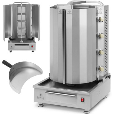 BBQ opekanie pre Kebab Gyros Gyros do 60 kg 16 kW Mäso