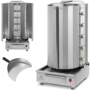 BBQ toasting za Kebab Gyroso plin do 80 kg 20 kW mesa