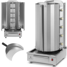 BBQ Roosteren voor kebab Gyrosa Gas tot 80 kg van 20 kW vlees