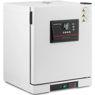 Laboratorieinkubator. En varmare med en tvångsluftcirkulation av 70c 43 l