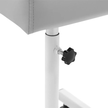 Cosmetische voetsteun voor pedicure 24x22cm hoog. 47-67cm - Grijs