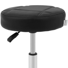 Tabouret à selles sur roues jusqu'à 120 kg lecco - noir