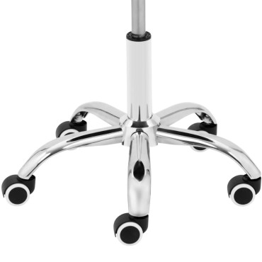 Kruk cosmetische kruk op wielen tot 120 kg Lecco - zwart